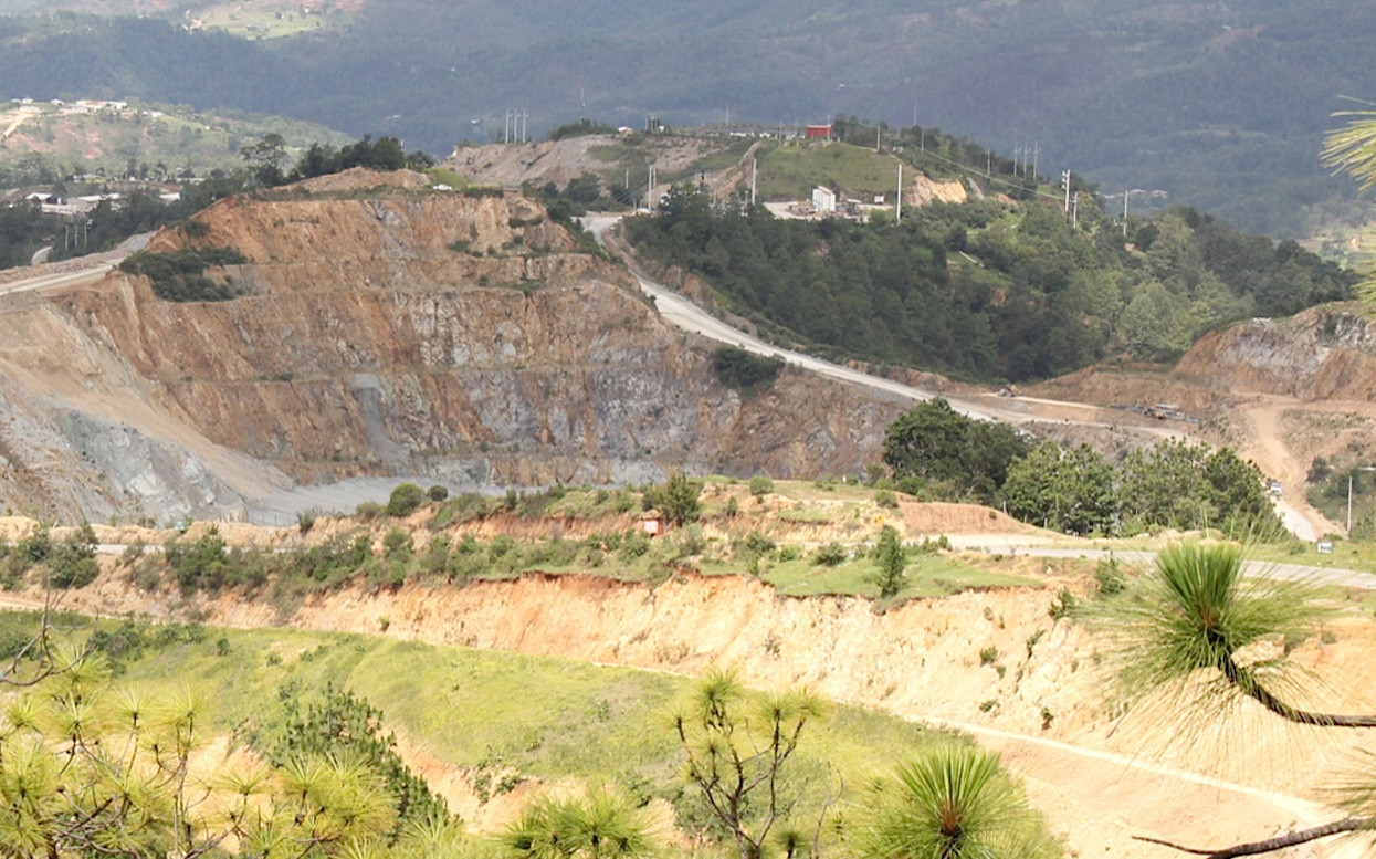 Photo of mines in San Marcos, Guatemala.